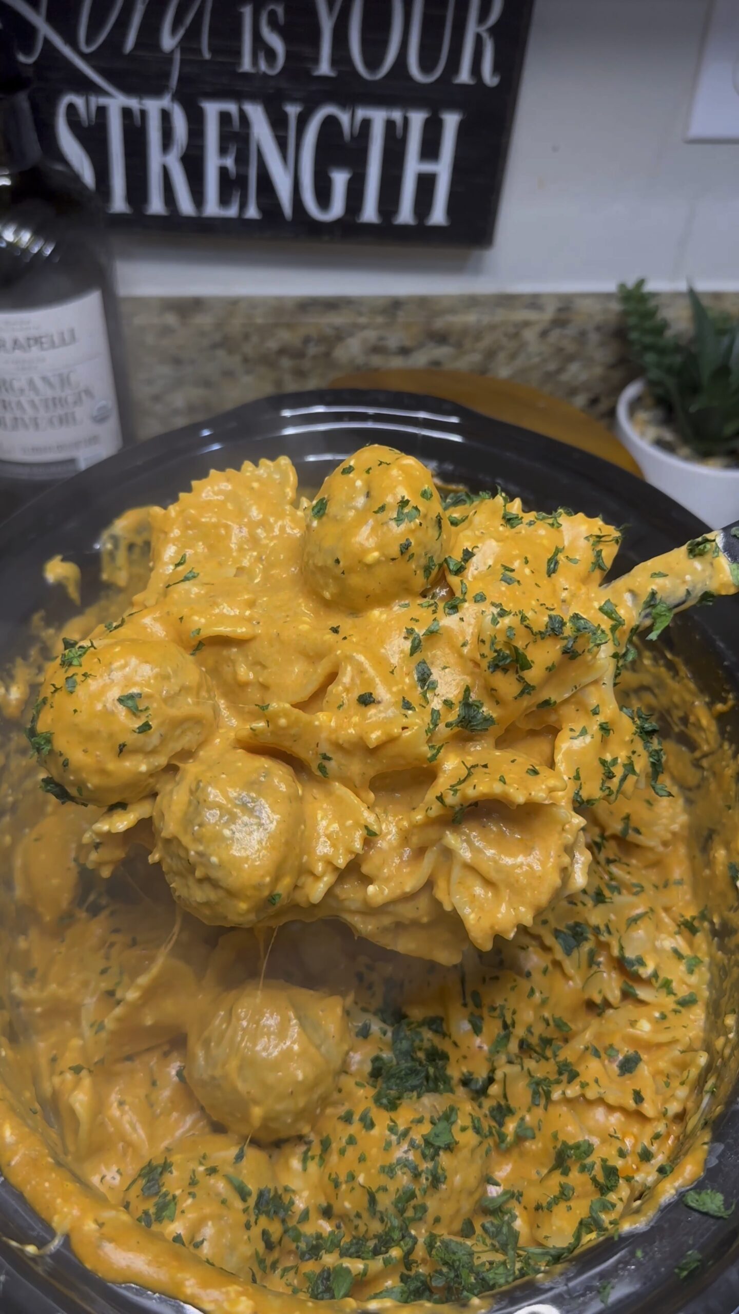 Creamy Meatball Pasta