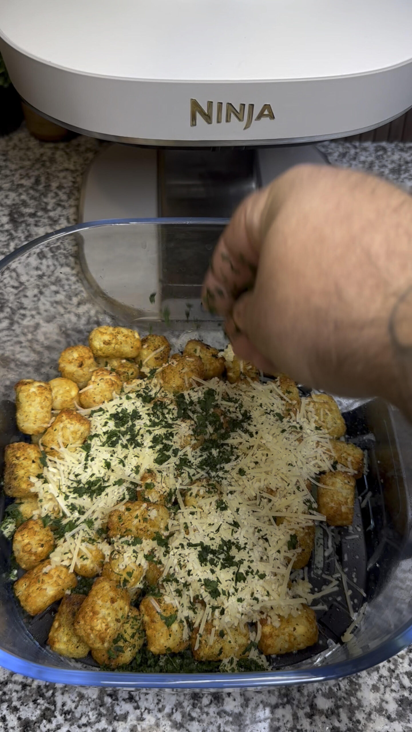 Air Fryer Garlic Parmesan Tater Tots | Easy Crispy Snack